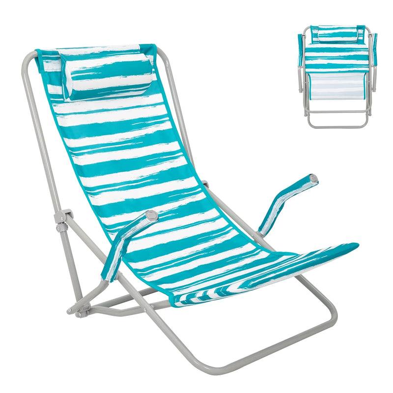 Load image into Gallery viewer, WEJOY High Back Beach Chair With Padded Headrest
