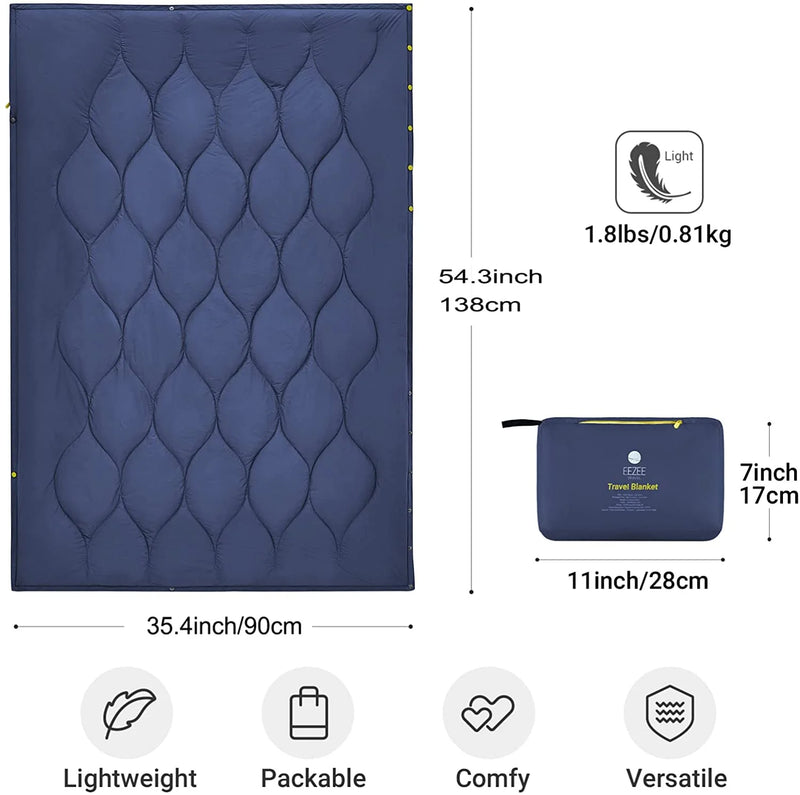 Load image into Gallery viewer, EEZEE Travel Blanket Lightweight Compact Outdoor Blanket
