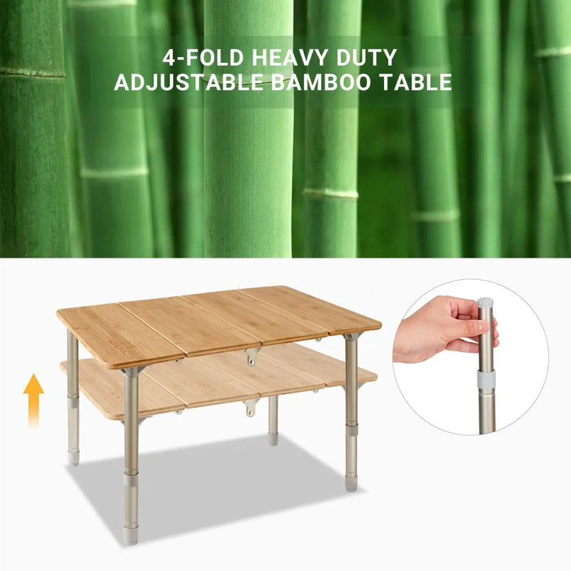 Load image into Gallery viewer, ATEPA BAMBOO 4-Folded Bamboo Table
