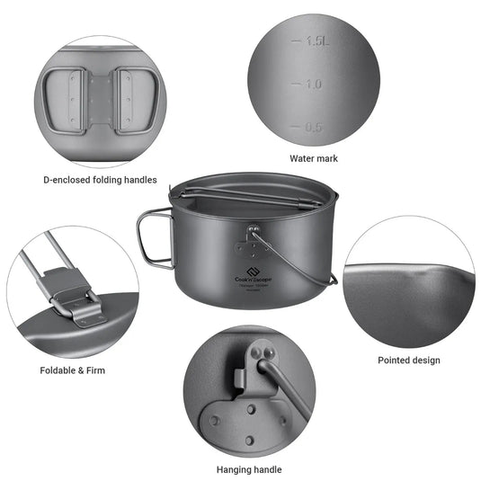 Cook'n'Escape Mountain Top Pot Titanium Pot