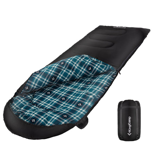 KingCamp CLOUDY 400 Sleeping Bag-Envelope With Hood