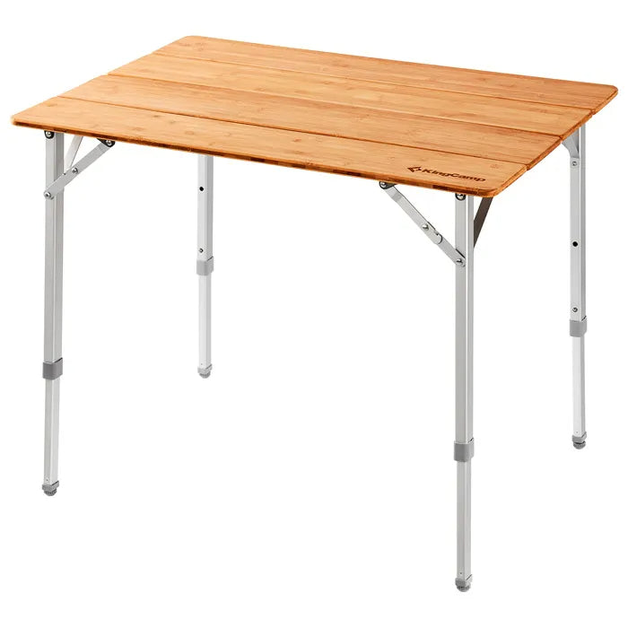 Load image into Gallery viewer, KingCamp BAMBOO 10065 4-Folding Bamboo Table L

