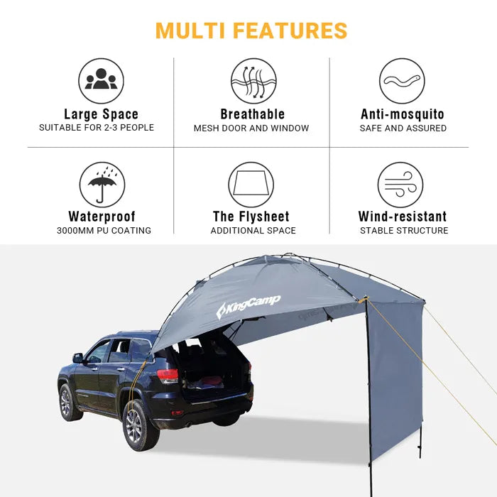 Load image into Gallery viewer, KingCamp COMPASS PLUS Sun Shelter Truck Bed Tent
