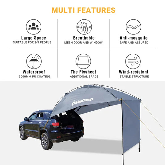 KingCamp COMPASS PLUS Sun Shelter Truck Bed Tent