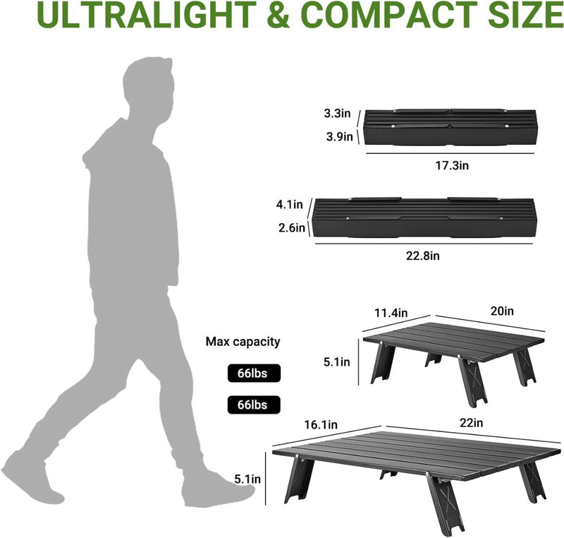 Load image into Gallery viewer, ATEPA Mini Alunium Table S/L Lightweight Camping Table
