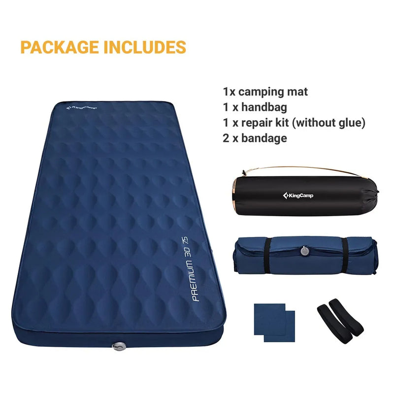 Load image into Gallery viewer, KingCamp PREMIUM 3D 7.5 Single Self-inflateble Pad
