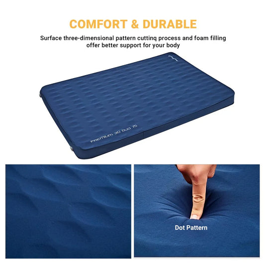 KingCamp PREMIUM 3D DUO 7.5 Double Self-inflateble Pad