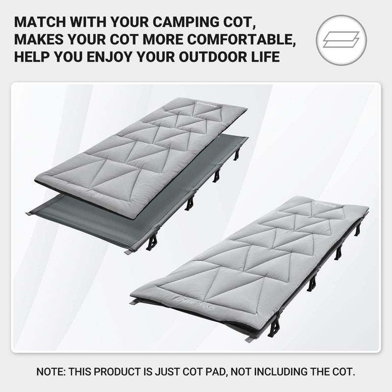 Load image into Gallery viewer, KingCamp Padded Mat CAMP PAD Camping Cot Pad
