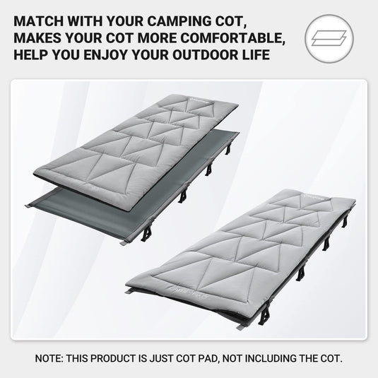 KingCamp Padded Mat CAMP PAD Camping Cot Pad