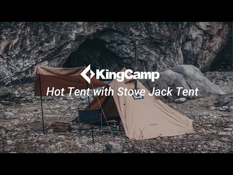 KingCamp Hot Tent with Stove Jack 4 Seasons Family Glamping Tent