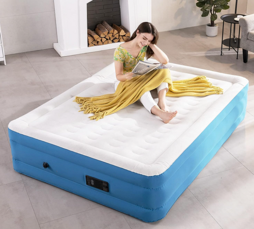 Automatic Inflate & Deflate Camping Air Mattress with Built-in Pump