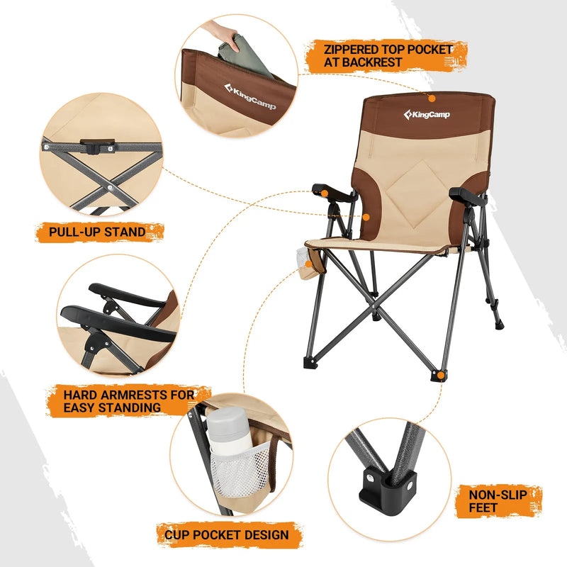 Load image into Gallery viewer, KingCamp DAPHNE C30 Portable Arm Chair

