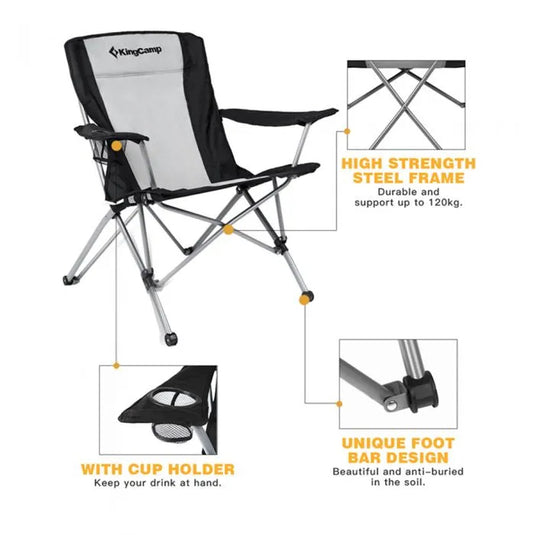 KingCamp Camping Folding Chair Camping Armchair