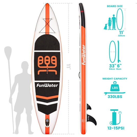 FunWater Inflatable Ultra-Light 11' SUP Paddle Boards