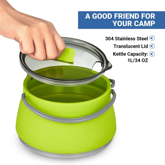 EEZEE Folding Silicone Kettle Combination