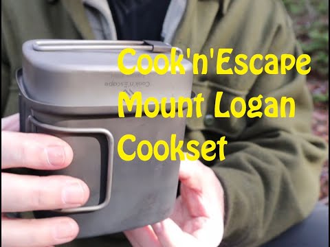 Load and play video in Gallery viewer, Cook&#39;n&#39;Escape Mount Logan Cookset Titanium Cookset
