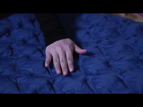 Laden und spielen Sie Video in Galerie -Viewer, ATEPA Wearable Camping Blanket | 665FP Recycled Poncho Blanket for Outdoor, Stadium, Travel – Water-Resistant, Seamless Quilt, 78.7" x 57"
