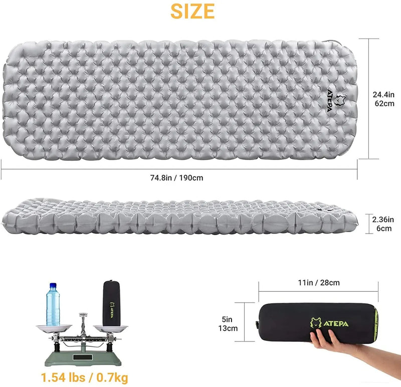 Load image into Gallery viewer, ATEPA HALOES 5.0 Air Pad Insulated Inflating Sleeping Pad
