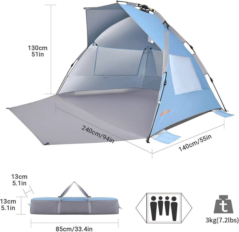 Load image into Gallery viewer, WEJOY CAPRERA Hydraulic Quick-up Beach Tent
