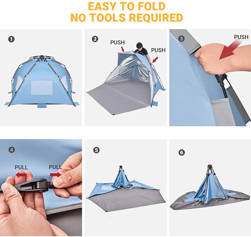 Load image into Gallery viewer, WEJOY CAPRERA Hydraulic Quick-up Beach Tent
