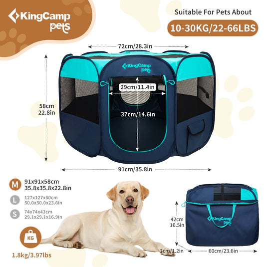 KingCamp PETS ANCONA Dog Playpen Dog Tent