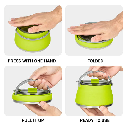 EEZEE Folding Silicone Kettle Combination