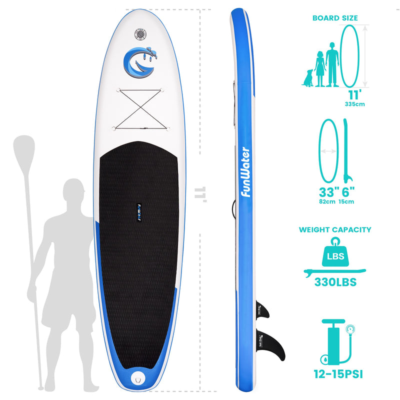 Load image into Gallery viewer, FunWater Stand Up Paddle Board 20.4 LBS
