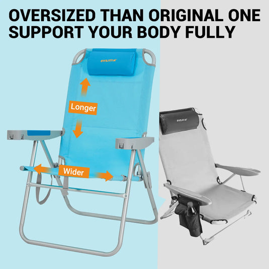WEJOY Adjustable Beach Chair H