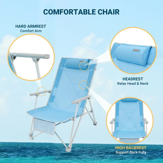 WEJOY Daydream 5 Position Beach Chair