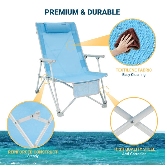 WEJOY Daydream 5 Position Beach Chair