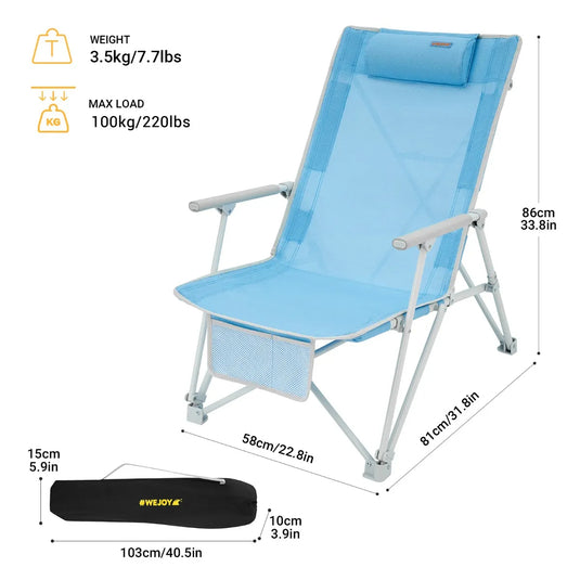 WEJOY Daydream 5 Position Beach Chair